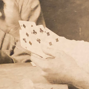 Antique RPPC of Gambling Card Game | Early 1900s