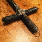 Antique Primitive Crucifix with Skull and Crossbones from 1800s