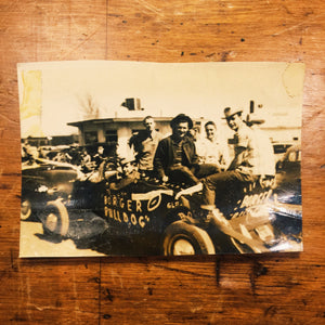 Antique Rat Rod Photograph - Texas - 1940s - Sepia - Coupe - Selvedge Jeans - Boots - Bulldog - Hipster -Denim