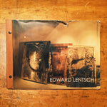 Edward Lentsch Mixed Media Oil on Canvas Painting with Exhibit Book - Industrial - Minnesota Artist - Unsigned - Unframed