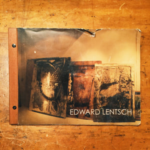 Edward Lentsch Mixed Media Oil on Canvas Painting with Exhibit Book - Industrial - Minnesota Artist - Unsigned - Unframed