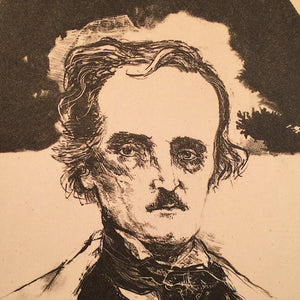 Rare Edgar Allen Poe Etching by Jack Coughlin - Signed - Limited Edition of 10 - Macabre - Rare Etchings - Tell tale Heart