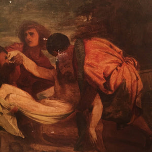 Old Master Painting after Titian - Entombment of Christ - 19th Century - 1800s - Religious Painting - Ribot - Crucifixion Scene