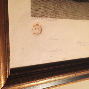 Rare James Andrew Drummond Colored Mezzotint - 1848 - 8th Viscount Strathallan - Ink Signed "Strathallan" - Proof Stamp - James Faed