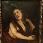 Old Master Painting of Woman - 19th Century - French ? - Oil on Canvas - Ornate Wood Frame - Nude Painting - 1800s - Mystery Artist