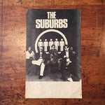 The Suburbs Flyer Poster - Minneapolis Scene - Vintage 80s Suburbs Poster - Rare Rock Poster - 17" x 10 1/2" - Vintage Music Posters