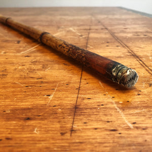 Antique Silver Walking Cane with Bamboo Shaft - British - London 1886 - Hallmarked - Sterling Silver Marks - Victorian Cane - Peaky Blinders