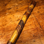 American Folk Art Walking Cane of Flag and Eagle - Early 1900s? - Antique Folk Art Walking Stick - American Flag with Pole - Rare Carving