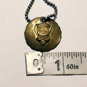 Antique Brass Gettysburg Medallion Pendant - 1930s? - Rare Gettysburg Pendants - Civil War collectibles - Battle of Gettysburg - Union