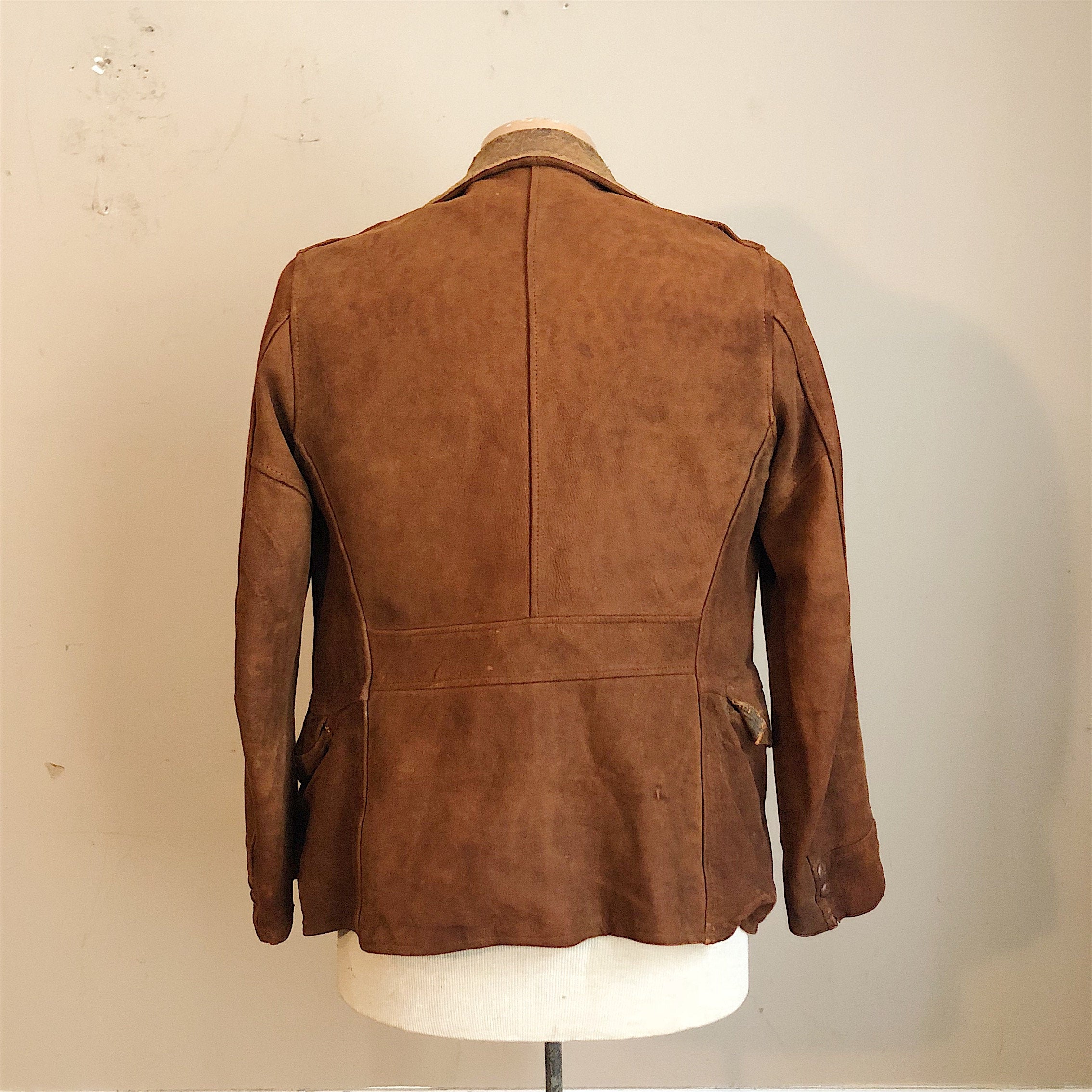 Reverse of 1930s Workwear Suede Leather Jacket