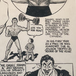 Wrestling Rabbi Illustration Art - Mr. Israel - Rafael Halperin - Sammy Berg - 1950s New York - Fred Heyman - Vintage Wrestling - Judaica