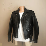 Vintage Schott Perfecto Motorcycle Jacket with Belt - One Star - Size 44 - 1970s Leather - Talon Zipper - The Ramones - Biker -The Wild Ones