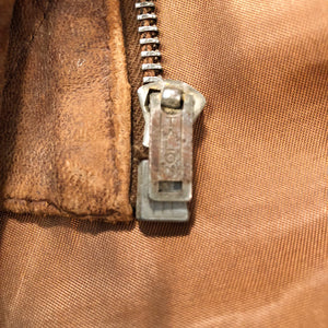 Talon zipper from 1930s Workwear Suede Leather Jacket