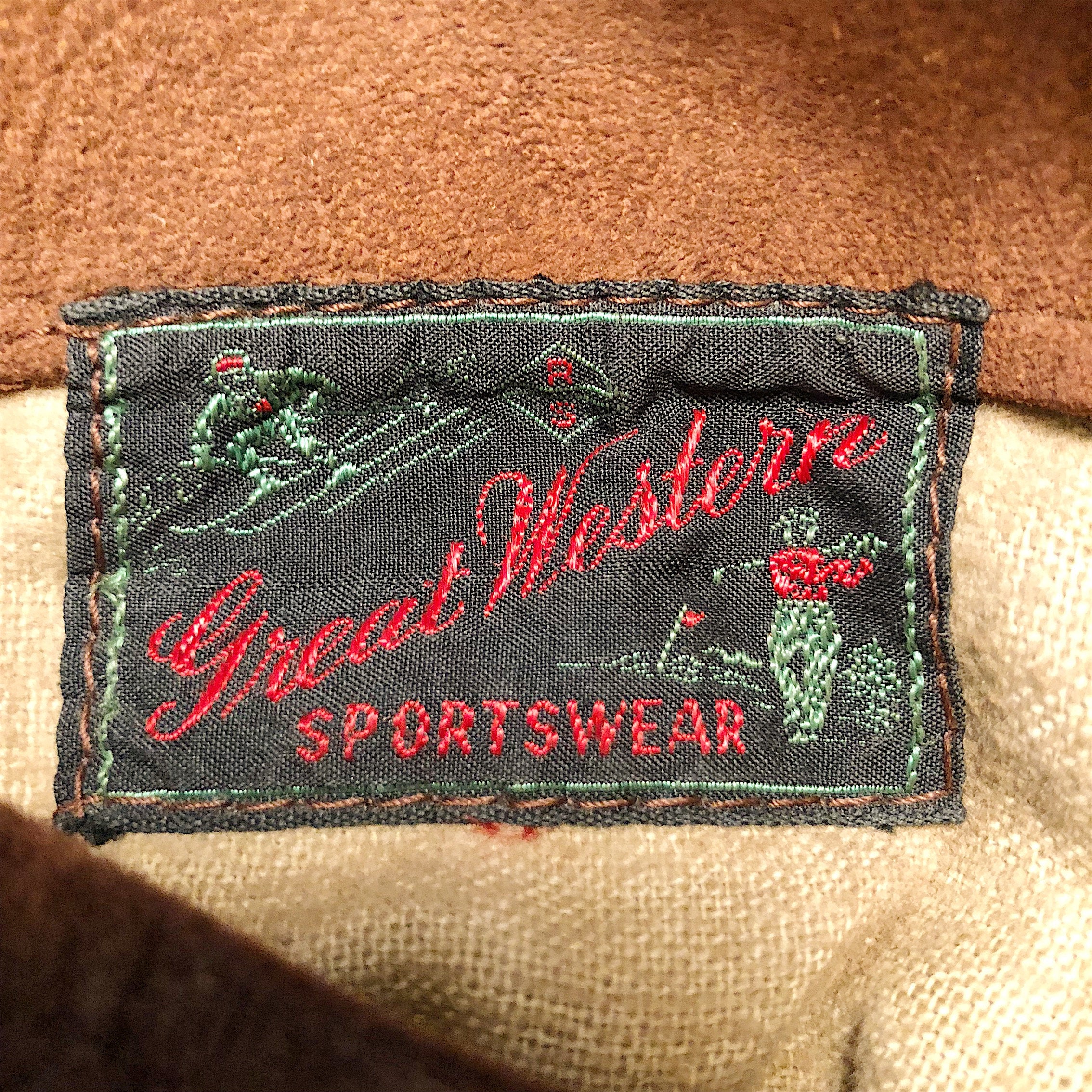 1930s Workwear Suede Leather Jacket Great Western Sportswear 40 – Mad Van  Antiques