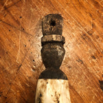 Vintage Indonesian Scrimshaw Bone Fan - Ceremonial Artifact - Buffalo Scapula - Easter Island - Ancient Rug - Wall Deoor Carving